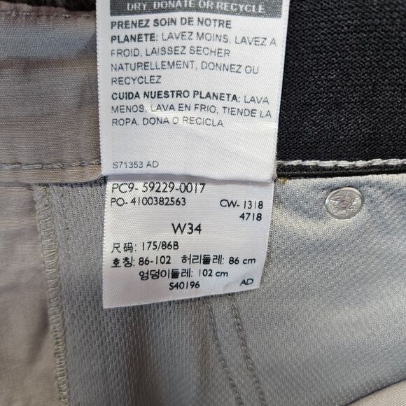 Denizen from Levis Jogger Pants Men Size 34 Gray Elastic Waist - Picture 8 of 10